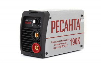 Сварочный аппарат инверторный Ресанта САИ190К компакт (190А 1,6-5мм ПВ 70%, 140-260В) 65/36